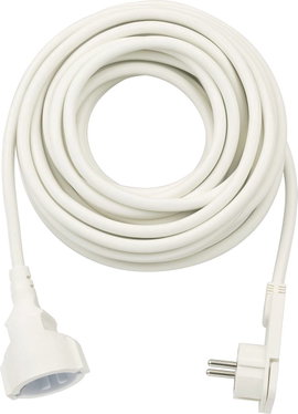 Lapos dugós hálózati hosszabbítókábel, 10 m, fehér, H05VV-F 3G 1,5 mm², Brennenstuhl 1168980210