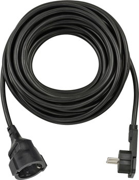 Lapos dugós hálózati hosszabbítókábel, 10 m, fekete, H05VV-F 3G 1,5 mm², Brennenstuhl 1168980010