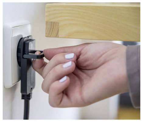 Lapos dugós hálózati hosszabbítókábel, 3 m, fekete, H05VV-F 3G 1,5 mm², Brennenstuhl 1168980030 7. kép