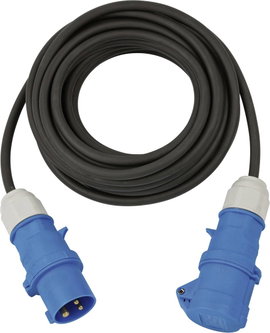 Erősáramú hálózati hosszabbítókábel védőkupakkal, fekete, 10 m, H07RN-F 3G 1,5 mm², Brennenstuhl 116