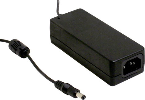 Hálózati adapter, fix feszültségű asztali tápegység 5.5/2.1 adapter dugóval 12 V/DC 5 A 60 W Mean We