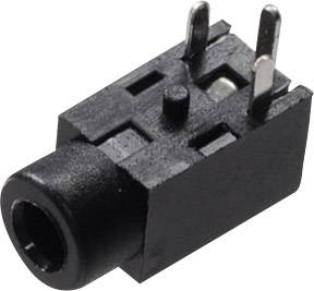 Kisfeszültségű táp aljzat 2,5 mm-es jack alj, mono, Tru Components