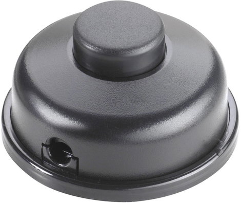 interBär 1 pólusú lábkapcsoló, 6 A 250 V/AC, fekete