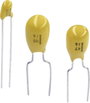 Tantál kondenzátor THT, RM 2,5 mm 10 µF 25 V 20 % (Sz x Ma) 5.5 x 14 mm TANCAP CA42-106M025AB bélyegkép