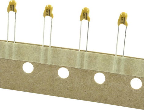 TANCAP CA42-225M035AA Tantál kondenzátor THT 2.5 mm 2.2 µF 35 V 20 % (Sz x Ma) 4.8 mm x 14 mm 1 db
