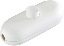 interBär 1 pólusú zsinórkapcsoló, 2 A 250 V/AC, fehér (fehér)