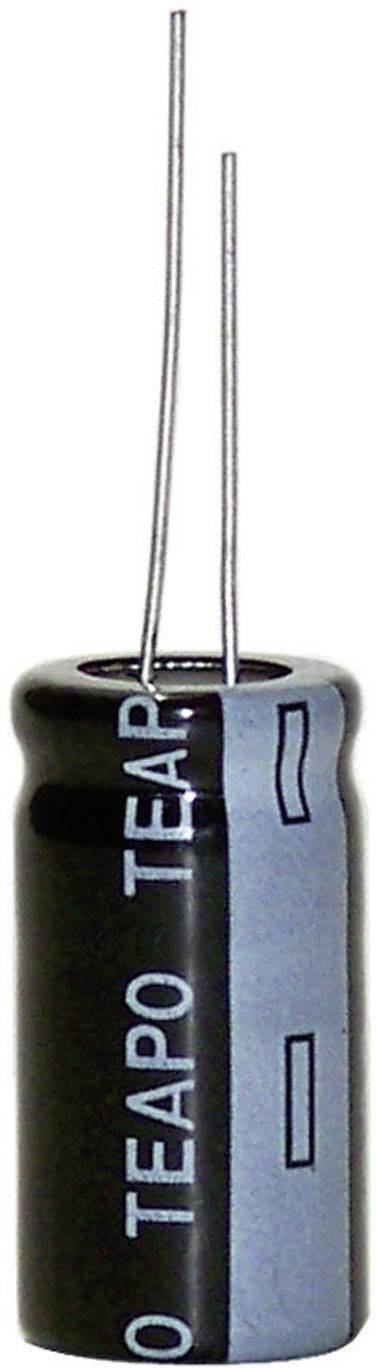 Elektrolit kondenzátor, radiális, álló, RM 2 mm 47 µF 16 V 20 % Ø 11 x 5 mm Teapo KSH476M016S1A5C11K