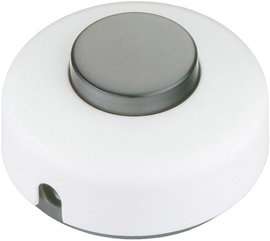 interBär 1 pólusú lábkapcsoló, 2 A 250 V/AC, fekete (fehér)