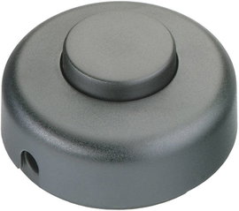 interBär 1 pólusú lábkapcsoló, 2 A 250 V/AC, fekete