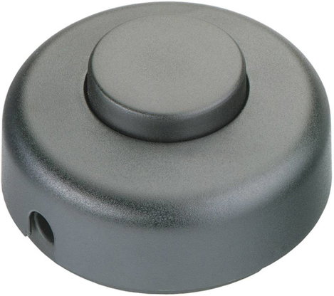 interBär 1 pólusú lábkapcsoló, 2 A 250 V/AC, fekete
