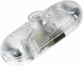 interBär 1 pólusú zsinórkapcsoló, 2 A 250 V/AC, átlátszó