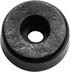 Csavarozható műszerláb, fekete, kerek Ø 20 x 7,5 mm, TRU COMPONENTS