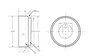 Csavarozható műszerláb, fekete, kerek Ø 20 x 7,5 mm, TRU COMPONENTS 2. bélyegkép