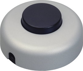 interBär 1 pólusú lábkapcsoló, 2 A 250 V/AC, titán (fekete)