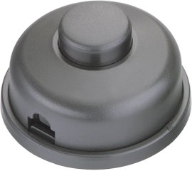 Lábkapcsoló 2 A 250 V/AC 1 pólus, fekete, interBär 8009-012.01