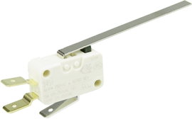Cherry miniatűr karos mikrokapcsoló, 250V/AC, 1 váltó, csúszósarus, D453-V3LL