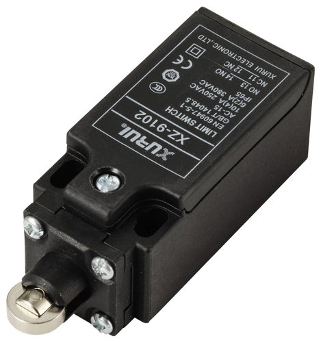 Végálláskapcsoló 250 V/AC 10 A Hengeres dugattyú Nyomó TRU COMPONENTS XZ-9/102 IP65 1 db 2. kép