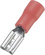 Lapos csúszósaru hüvely 2,8 x 0,5 mm, részlegesen szigetelt, piros, 100 db, Tru Components 745098 bélyegkép