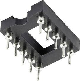 IC foglalat 7.62 mm Pólusszám: 14 TRU COMPONENTS 1 db