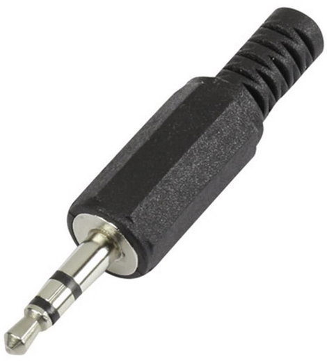 3.5 mm, sztereo, dugó, műanyag törésgátlóval, Tru Components