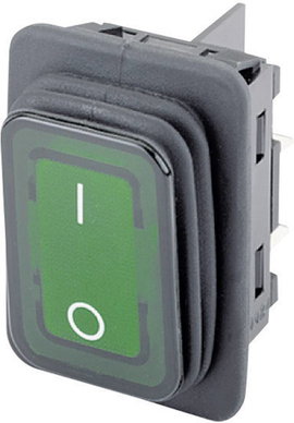 Billenő nyomógomb 2 x ki/(be) 250 V/AC 20 A, Marquardt 1935.3218