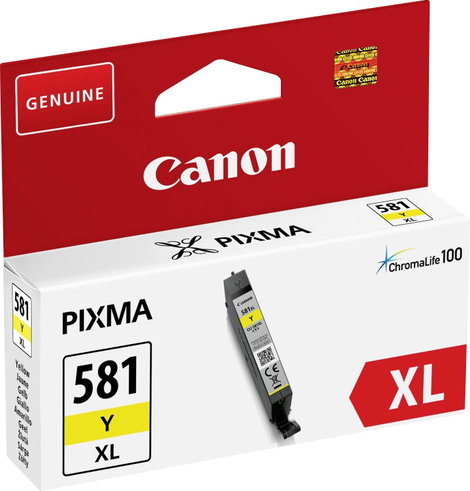 Canon Tinta CLI-581Y XL Eredeti Sárga 2051C001 2. kép
