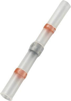 Vezeték összekötő zsugorcsővel, piros, 2,7 mm, 30 db, Tru Components