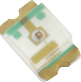 SMD LED 0805 zöld 40 mcd 120 ° 20 mA 2.4 V HuiYuan