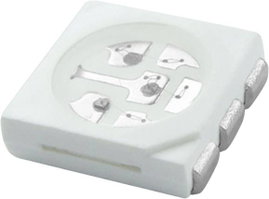 SMD LED 5050 fehér 120 ° 20 mA 3.4 V HuiYuan