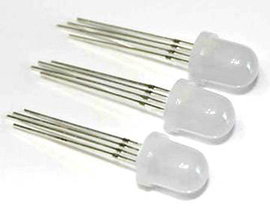 LED RGB RGB kerek 5 mm 20 mA 6 V Thomsen