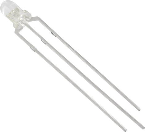 LED kivezetéssel piros, kék kerek 5 mm 1250 mcd, 1600 mcd 35 ° 20 mA HuiYuan