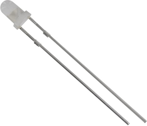 LED kivezetéssel fehér kerek 3 mm 700 mcd 60 ° 20 mA 3.1 V HuiYuan