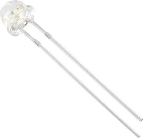 LED kivezetéssel piros harang forma 5 mm 625 mcd 100 ° 20 mA HuiYuan