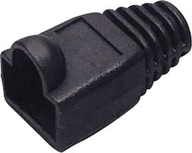 Törésgátló RJ45 csatlakozó dugóhoz, fekete, BKL Electronic 143055