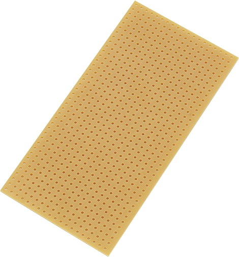 Euro panel Cu bevonat nélkül Keménypapír (H x Sz) 100 mm x 50 mm Raszterméret 2.54 mm TRU COMPONENTS