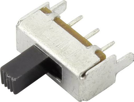 Tolókapcsoló 50 V/DC 0.03 A 2 x KI/BE TRU COMPONENTS CSS-1202 1 db