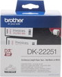 Brother DK-22251 Etikett tekercs 62 mm x 15.24 m Papír Fehér 1 db Véglegesen tapadó DK22251 Univerzá 2. bélyegkép