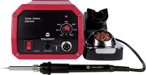Analóg forrasztóállomás 150 - 450 °C 100 W Toolcraft ST-100A