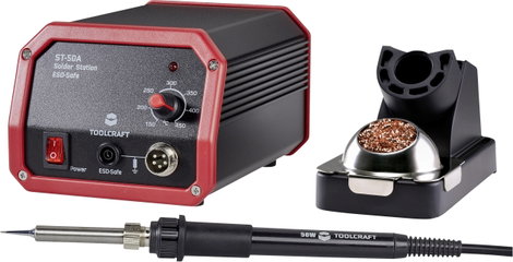 Analóg forrasztóállomás 150 - 450 °C 100 W Toolcraft ST-100A 3. kép
