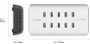 USB töltőállomás, 10 USB aljzat, max. 2400 mA, Belkin RockStar B2B139vf 6. bélyegkép