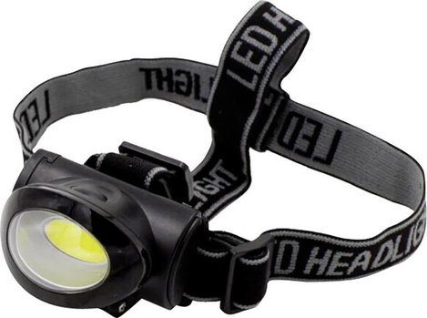 LED-es fejlámpa, munkalámpa, elemes, Kunzer 7SLA01 COB/LED
