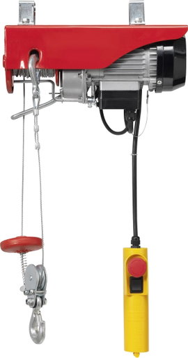 Elektromos csőrlő, motoros, láncos emelő 125/250kg-ig, Toolcraft 1550315