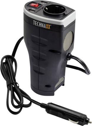 Szivargyújtós inverter pohártartóba rakható, trapéz jelű 12V/DC 200 W, Technaxx TE13 2. kép