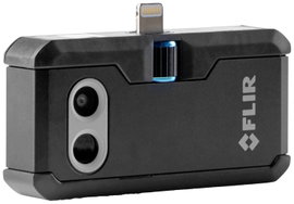 Hőkamera Apple iOS készülékekhez -20-tól +400 °C-ig 160 x 120 Pixel 8.7 Hz FLIR ONE PRO 435-0006-03-