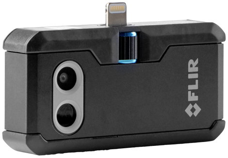 Hőkamera Apple iOS készülékekhez -20-tól +400 °C-ig 160 x 120 Pixel 8.7 Hz FLIR ONE PRO 435-0006-03-
