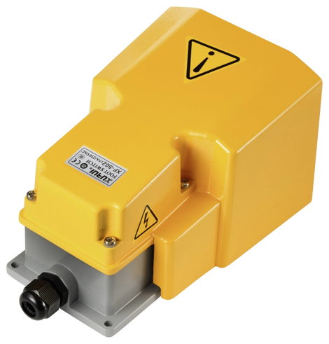 Lábkapcsoló 250 V/AC 15 A védőtokkal 1 záró, 1 nyitó TRU COMPONENTS XF-502 1 db 2. kép