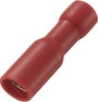 Lapos csúszósaru hüvely 2,8 x 0,5 mm, szigetelt, piros, 50 db, Tru Components 737623 bélyegkép