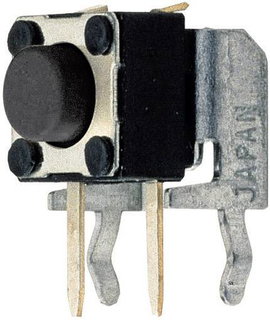 Mini impulzus nyomógomb 2mm 50V/50mA, T632, álló
