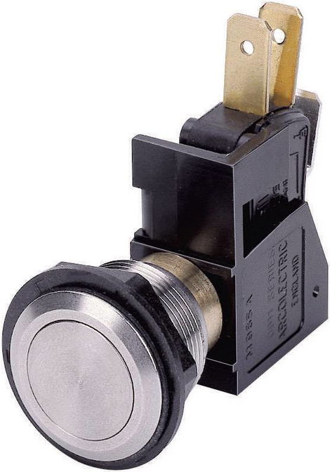 Vandálbiztos nyomógomb 1pol. 15A/250V