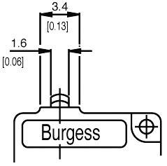 Burgess F4T7UL Mikrokapcsoló F4T7UL 250 V/AC 5 A 1 x BE/(BE) IP40 Nyomó 1 db 2. kép